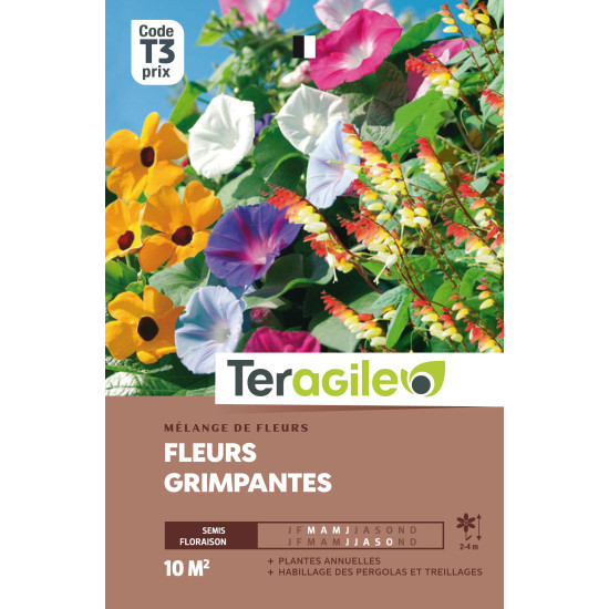 Fleurs grimpantes en melange 20.00 g de Teragile - produits pour le jardin dans Graines de Jachere fleurie