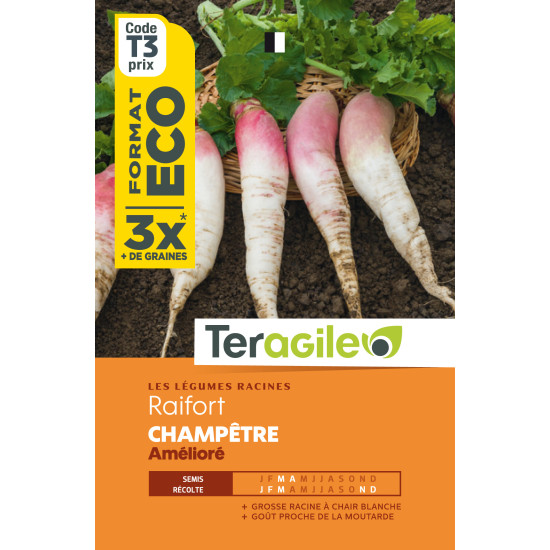 Raifort champetre ameliore eco t3 terg de Teragile - produits pour le jardin dans Graines d'autres légumes