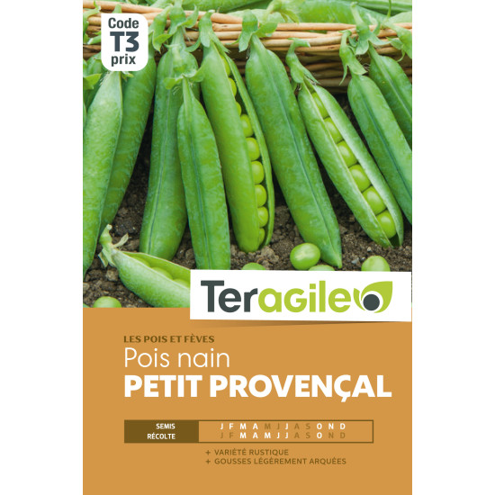 Pois nn ecos. petit provenc. 220g t3 ter de Teragile - produits pour le jardin dans Graines de Pois