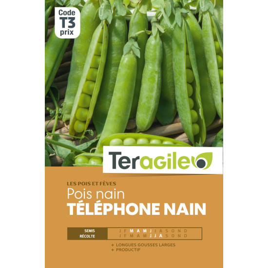 Pois nn ecos. telephone 220g t3 teragile de Teragile - produits pour le jardin dans Graines de Pois