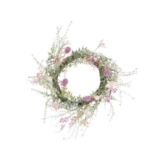 COURONNE SECHEE ROSE.F D50 de Edelman - deco maison et noël dans 🕰️ Autres accessoires de déco