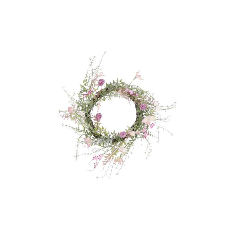 COURONNE SECHEE ROSE.F D50 de Edelman - deco maison et noël dans 🕰️ Autres accessoires de déco