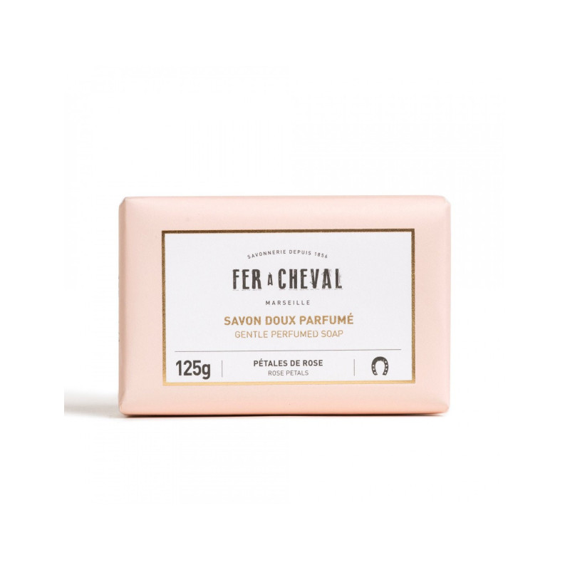 Savon doux parfumé Pétales de Rose 0.125KG de Savon de Marseille dans Savon noir, Savon de Marseille, Alep