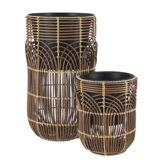 /POT TURAN MARRON.F H74 de Edelman - deco maison et noël dans Cache-pot et pot déco