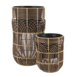 /POT TURAN MARRON.F H74 de Edelman - deco maison et noël dans Cache-pot et pot déco