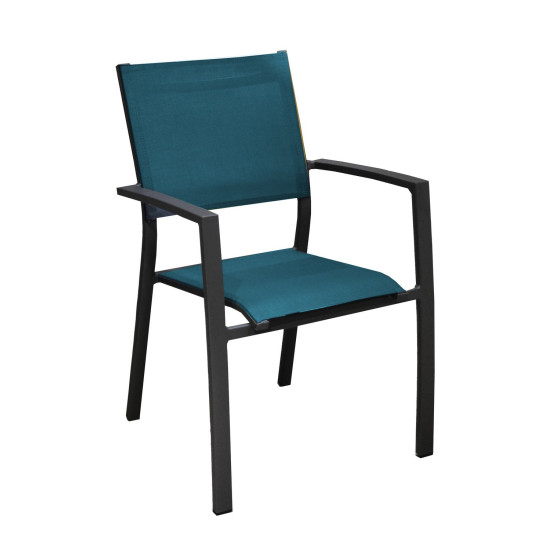 /Fauteuil Games Alu/Tpep - Graphite/Bleu de Proloisirs - Océo - table et fauteuil et mobilier de jardin dans 💺 Fauteuil pour ...