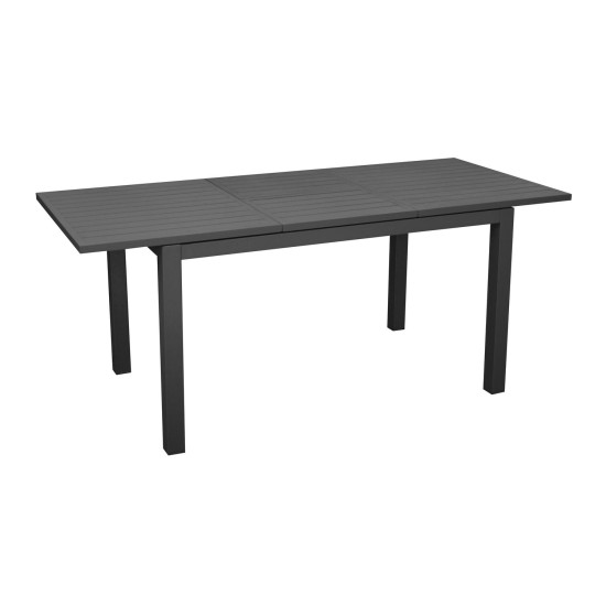 Table Genes 110/170 Graphite - Élégance et Modularité pour Votre Espace de Proloisirs - Océo - table et fauteuil et mobilier ...