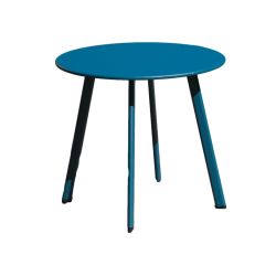 TABLE MASSAÏ 45 ACIER - BLEU de Proloisirs - Océo - table et fauteuil et mobilier de jardin dans Table de jardin