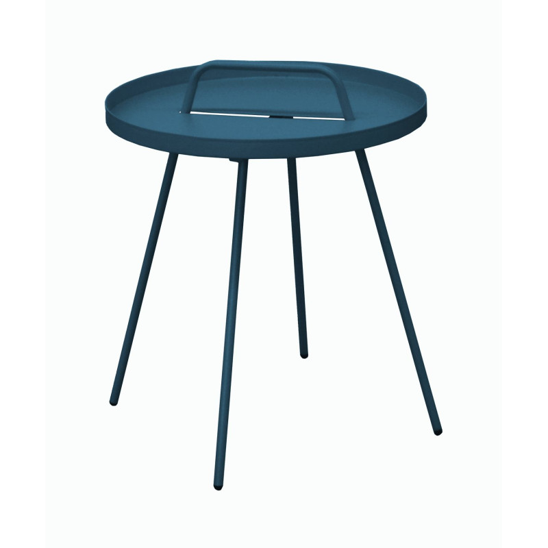 TABLE BASSE FLOWER - BLEU de Proloisirs - Océo - table et fauteuil et mobilier de jardin dans Table de jardin