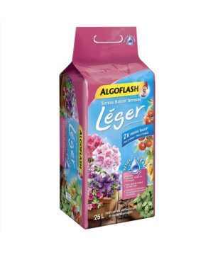 Terreau Léger Balcon Terrasse 25L ALGOFLASH de Algoflash - engrais et terreau pour le jardin, les plantes dans Terreaux Petit...