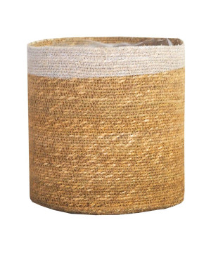 /POT TREBO CYLINDRE HAUT BLANC 30cm de Décolines - Poterie décorative dans Cache-pot et pot déco