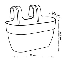 Vibia Campana Easy Hanger Medium Blanc -Elho de Elho - Pot en plastique de qualité dans Jardinieres