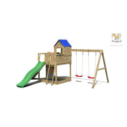 PORTIQUE TREEHOUSE balancoire toboggan de Fungoo dans Portiques & balançoire