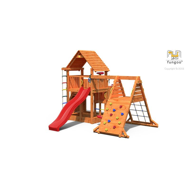 PORTIQUE BIG LEADER SPIDE balancoire toboggan de Fungoo dans Portiques & balançoire
