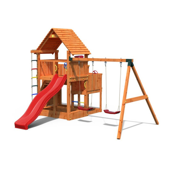 PORTIQUE BIG LEADER MOVE balancoire toboggan de Fungoo dans Portiques & balançoire