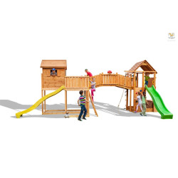 MAXI SET AIRE DE JEU SIZED PLAZA toboggan de Fungoo dans Portiques & balançoire