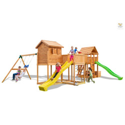 MAXI PORTIQUE PLAY BOX balancoire toboggan de Fungoo dans Portiques & balançoire
