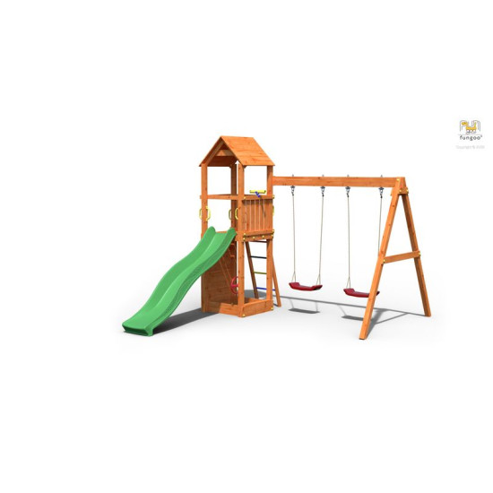 PORTIQUE FLAPPI Balançoire Double de Fungoo dans Portiques & balançoire