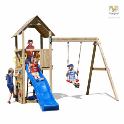 PORTIQUE CAROL2 balancoire toboggan de Fungoo dans Portiques & balançoire