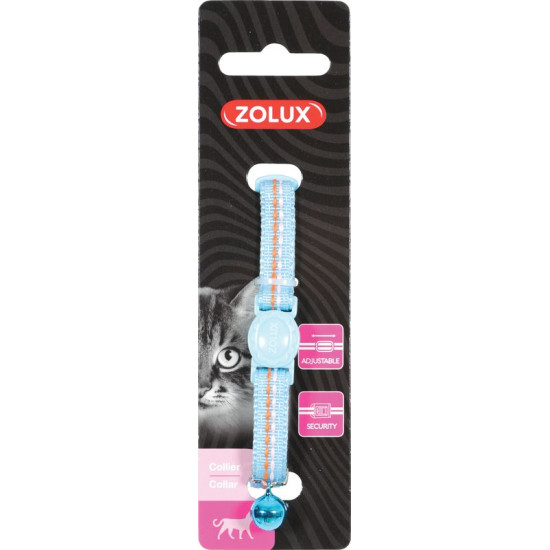 /COLLIER NYLON TEMPOREGL BLE de Zolux - Produit pour animaux dans Laisses collier harnais pour chats