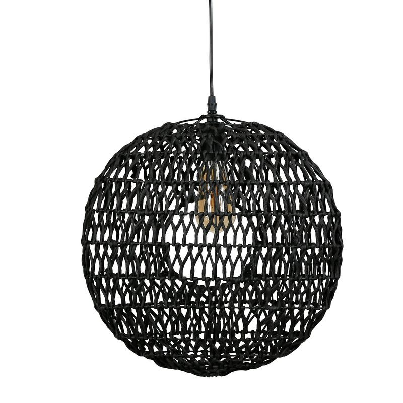 /SUSPENSION CALYP NOIR D41X14CM de Jardinerie Bordeaux Libourne Gironde dans Eclairages - Luminaires - Lampes