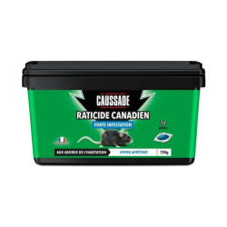 RATICIDE CANADIEN FORTE INFESTATION 720 G de Caussade - anti rats et souris dans 🐁 Raticide / souricide