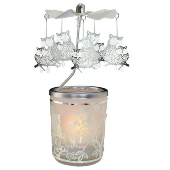 PHOTOPHORE CHOUETTE 2 ARG de Hellmann versand - décoration en verre dans Photophore