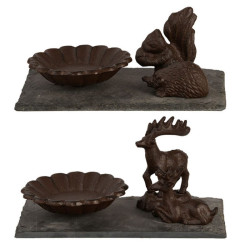 /Bain oiseau s ardoise animaux foret de Esschert design - deco maison et jardin dans Nichoirs, Mangeoires et accessoires