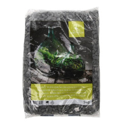 Pierres drainage terrarium noires de Esschert design - deco maison et jardin dans Bouteille terrarium