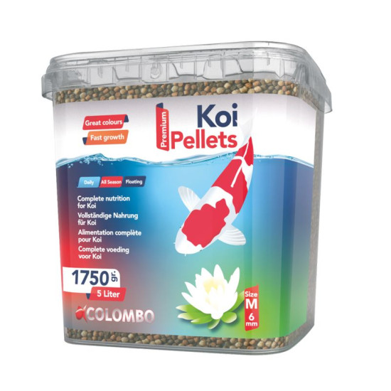 COLOMBO GRANULES KOI MEDIUM 5L de Colombo - Produit pour aquariums dans Nourriture poisson de bassin