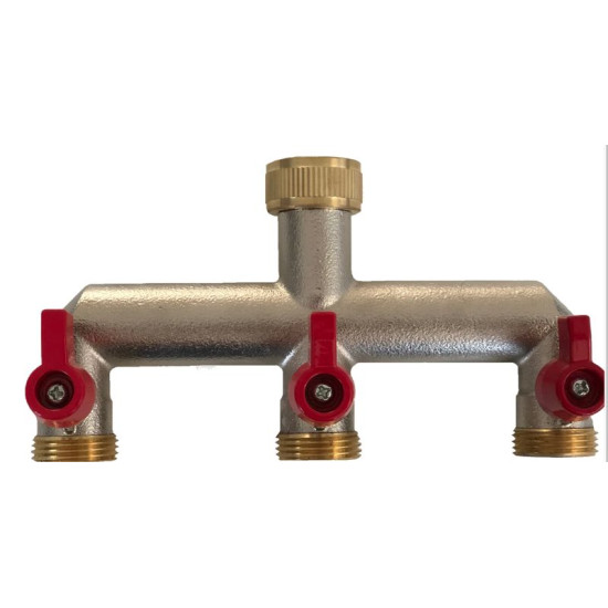 SELECTEUR 3 VOIES LAITON MÂLE 3/4 (S/B) de Rain Irrigation - arrosage goutte à goutte dans Raccord d'arrosage
