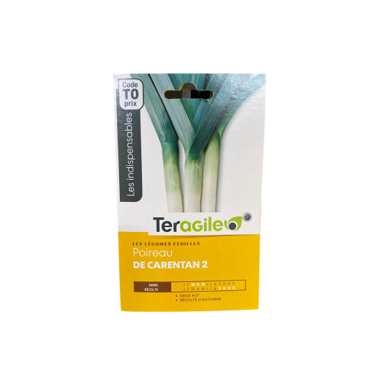 Poireau de carentan 2 t0 teragile de Teragile - produits pour le jardin dans Graines de Poireau