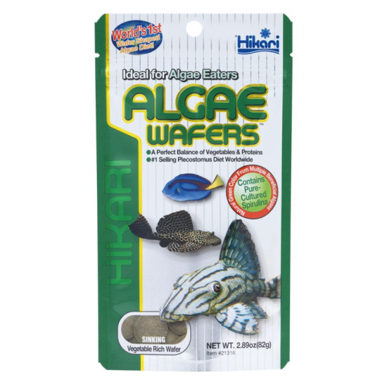 Hikari algae wafers 82g de Hikari - Nourriture poisson de bassin et aquarium dans Alimentation Poissons tropicaux