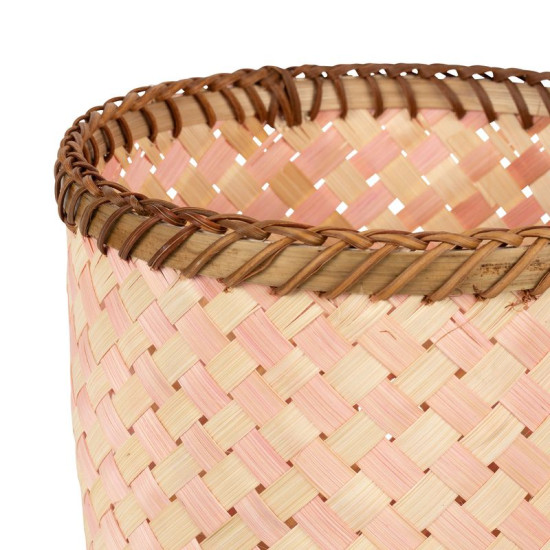 /CACHE POT DAMIER AMERA CORAIL GM de Comptoir de Famille - Objet de décoration dans 🏠 Maison