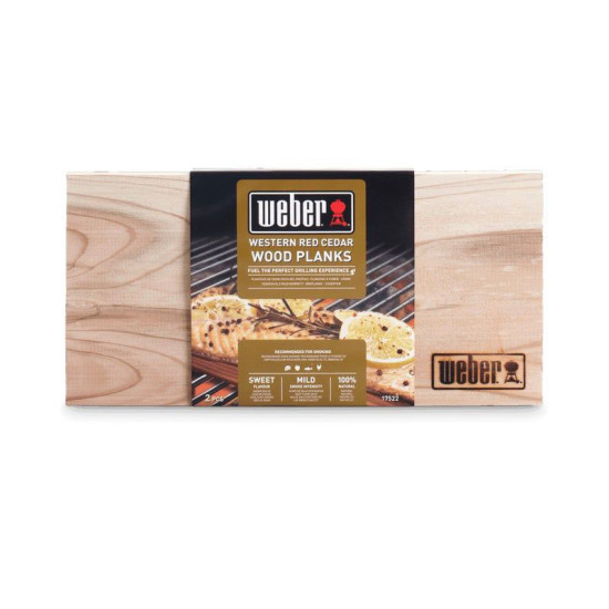 Planches à fumer cèdre (lot deux) de Weber- BBQ à charbon, à gaz et électriques dans Accessoires pour barbecue