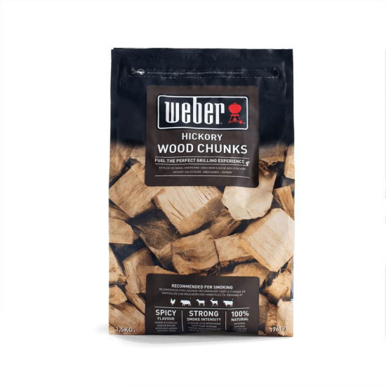 Bois fumage hickory 1.5kg de Weber- BBQ à charbon, à gaz et électriques dans Charbon, sarments et bois