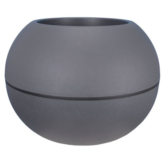 Pot granit Boule D40 Gris - Riviera, en plastique, Élégance et Durabilité pour Votre Jardin de Riviera - fabricant de Pots à ...