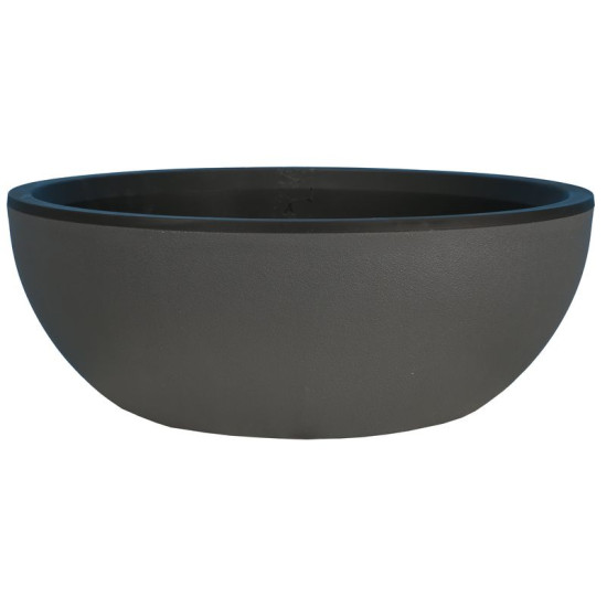 Coupe Granit D50 Gris - Pot Riviera, en plastique Design Élégant pour plantes de Riviera - fabricant de Pots à reserve d'eau ...