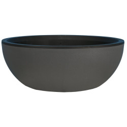 Coupe Granit D50 Gris - Pot Riviera, en plastique Design Élégant pour plantes de Riviera - fabricant de Pots à reserve d'eau ...