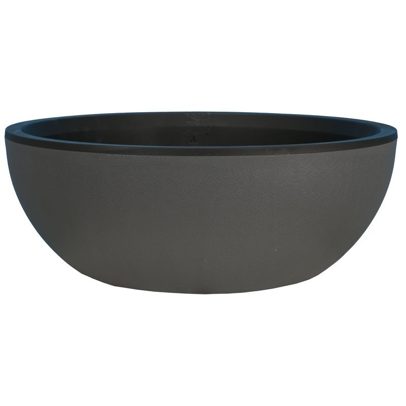 Coupe Granit D50 Gris - Pot Riviera, en plastique Design Élégant pour plantes de Riviera - fabricant de Pots à reserve d'eau ...