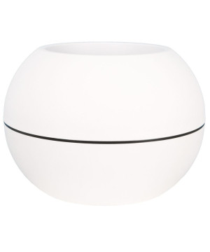 Pot granit Boule D50 Blanc - Élégance Riviera, en plastique pour Décoration d'Extérieur de Riviera - fabricant de Pots à rese...
