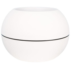 Pot granit Boule D50 Blanc - Élégance Riviera, en plastique pour Décoration d'Extérieur de Riviera - fabricant de Pots à rese...