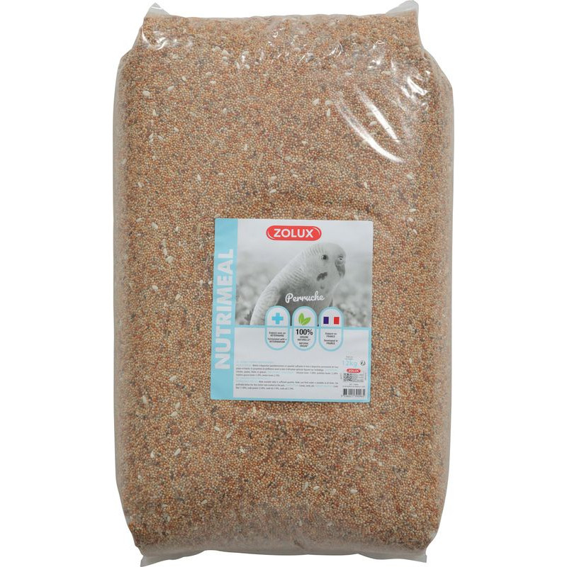 GRAINES PERRUCHE NUTRIMEAL3 12KG de Zolux - Produit pour animaux dans Graines pour oiseaux