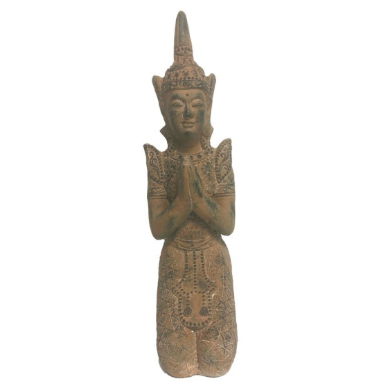 BOUDDHA A GENOUX ANTIQUE 20X31X69 de Jardinerie Bordeaux Libourne Gironde dans Statue pour le jardin