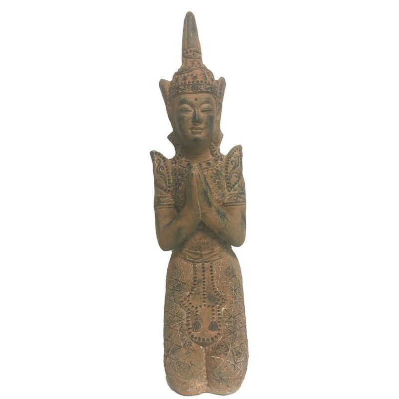 BOUDDHA A GENOUX ANTIQUE 20X31X69 de Jardinerie Bordeaux Libourne Gironde dans Statue pour le jardin