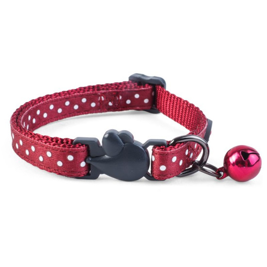 /Wonderlust rouge polka collier pour chat de Smart garden dans Laisses collier harnais pour chats