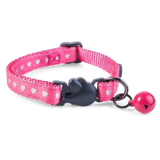 /Wonderlust pink shiny heart collier pour chat de Smart garden dans Laisses collier harnais pour chats