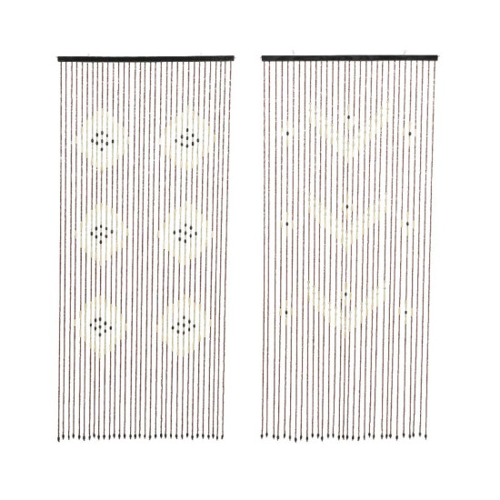 RIDEAU BAMBOU EMAIL PERLES H200 de Kaemingk - deco de la maison dans Coups de coeur