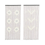 RIDEAU BAMBOU EMAIL PERLES H200 de Kaemingk - deco de la maison dans Coups de coeur
