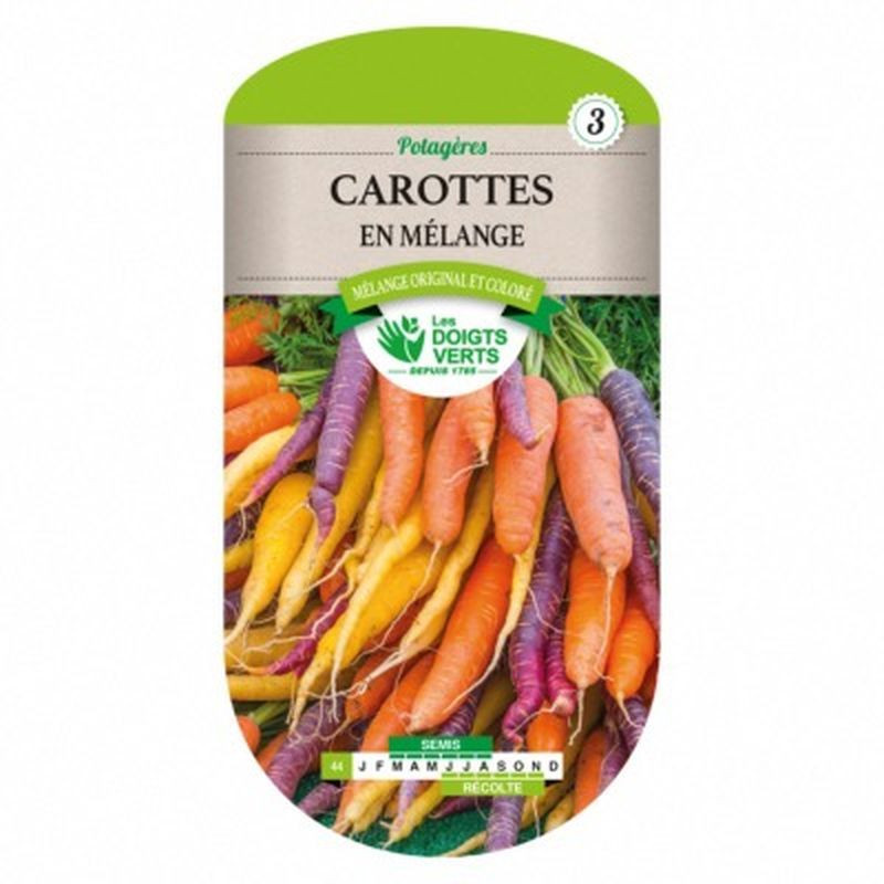 Carotte En Melange -graines de Les Doigts Verts - graines de Gironde à Bordeaux dans Graines de Carotte